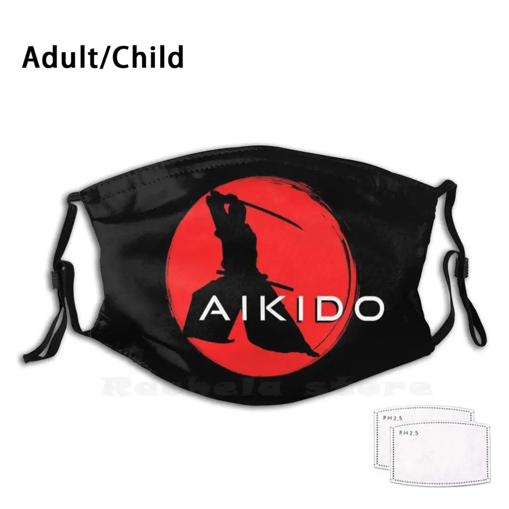 

Aikido японские боевые искусства для взрослых детей Противопылевой фильтр Diy маска Aikido Master Aikido Sensei