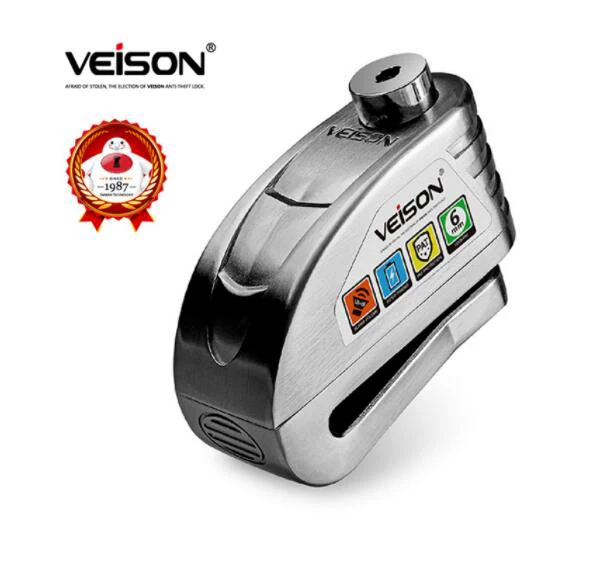 Водонепроницаемая сигнализация VEISON для мотоцикла замок на колесо велосипед