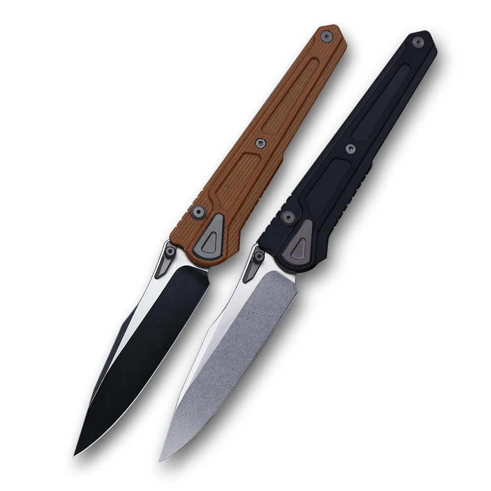 

Складное лезвие JUMCSONG HERON-K K110, ручка из льна и G10 для кемпинга, охоты, рыбалки, выживания, повседневный тактический инструмент, нож