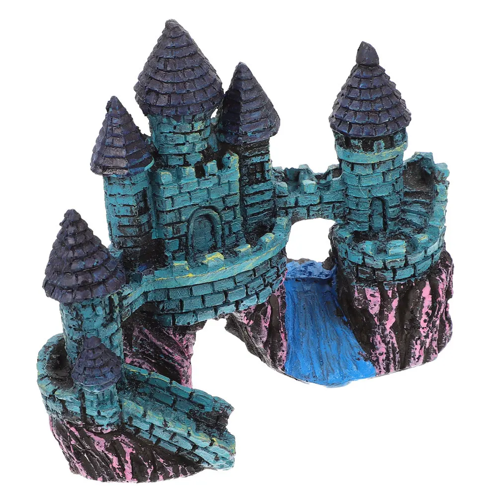 

1 шт. аквариумный подводный замок, украшение для дома, украшение для укрытия
