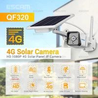 escam qf320 2mp 1080p wire free solar power 4g camera outdoor water proof bullet camera