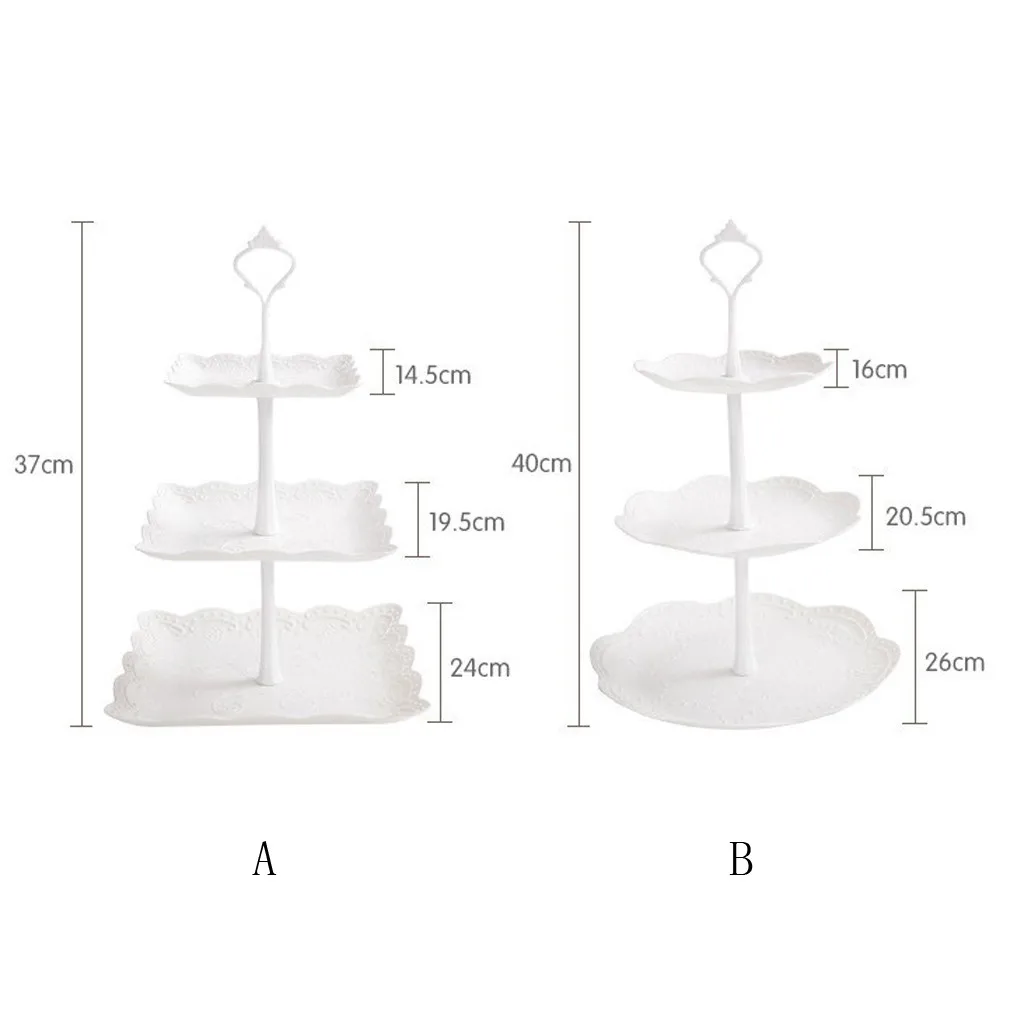 Фруктов Подставка для десерта 3-уровневый Кекс Стенд торт десерт свадебное