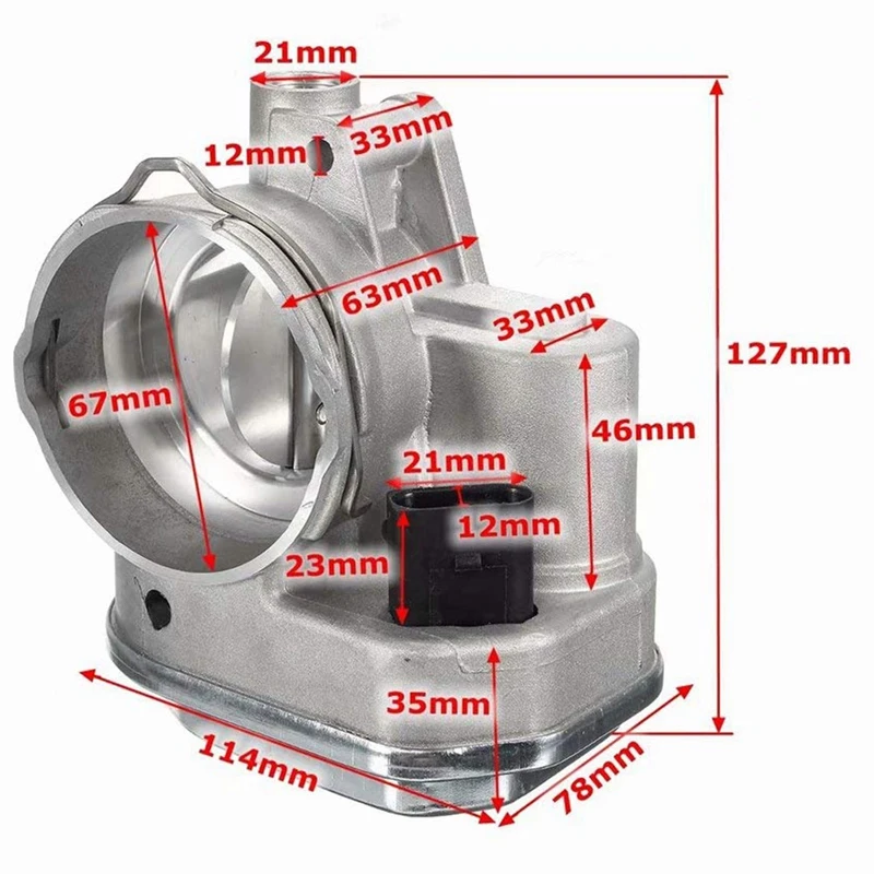 Дроссельной заслонки корпус дросселя впускной коллектор для Skoda OCTAVIA III 1 9 2 0 Tdi