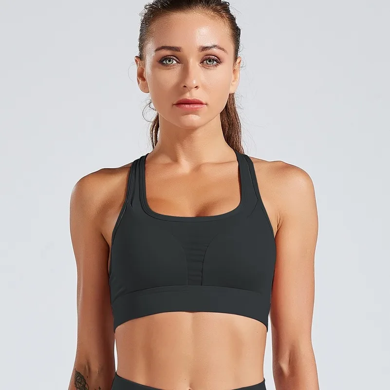 

Gym Bra Sports back pocket Tops Women Workout Top Sport Push Up Fitness Cropped Bras Woman Crop Padded Yoga Training Sporty Tank