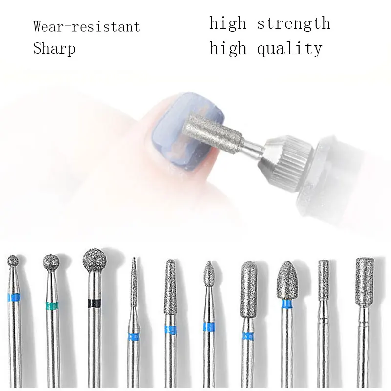 10 шт./кор. фреза из сплава фрез для маникюра/педикюра маникюр машинка маникюра