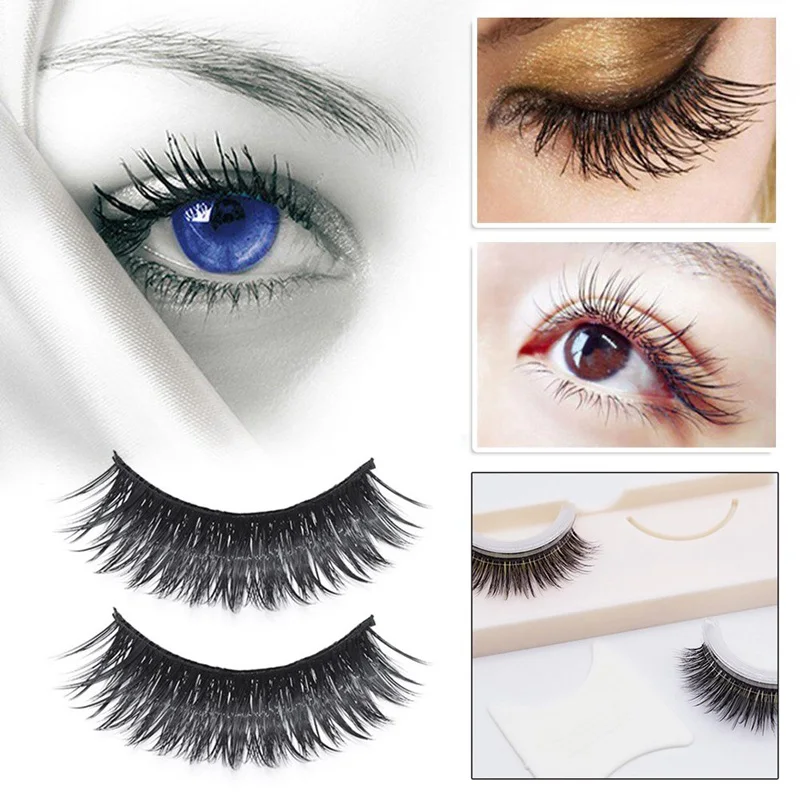 Самоклеющиеся 3D норковые накладные натуральные вьющиеся многоразовые ресницы