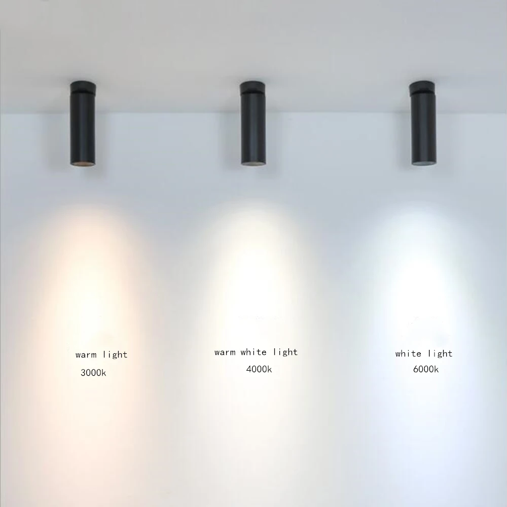 Светодиодный потолочный Точечный светильник Focos поверхностного монтажа 7 Вт 12 20 30