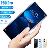  World Premiere  2022 New Smartphone Adapts Huawei P50 Pro 7 3inch 16 512GB Video Call Phone For Vivo Samsung Xiaomi Phone