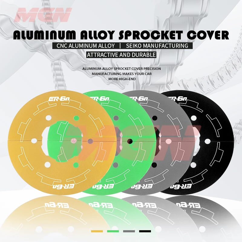 

Motorcycle Accessories For ER6N ER-6 ER-6N 2012-2016 13 14 15 Rear Chain Guard Transmission Pulley Belt Sprocket Cover Aluminum