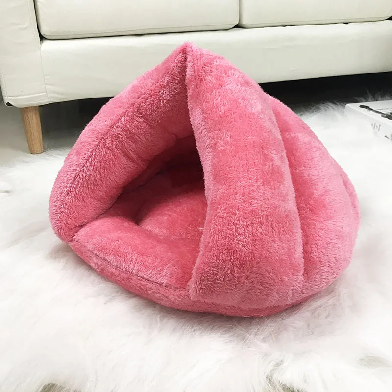 

Warm Cat Bed Pet Puppy House Winter Dog Cushion Mat Indoor Basket Cave Kennel Nest s Products For Pets Cama de Gato