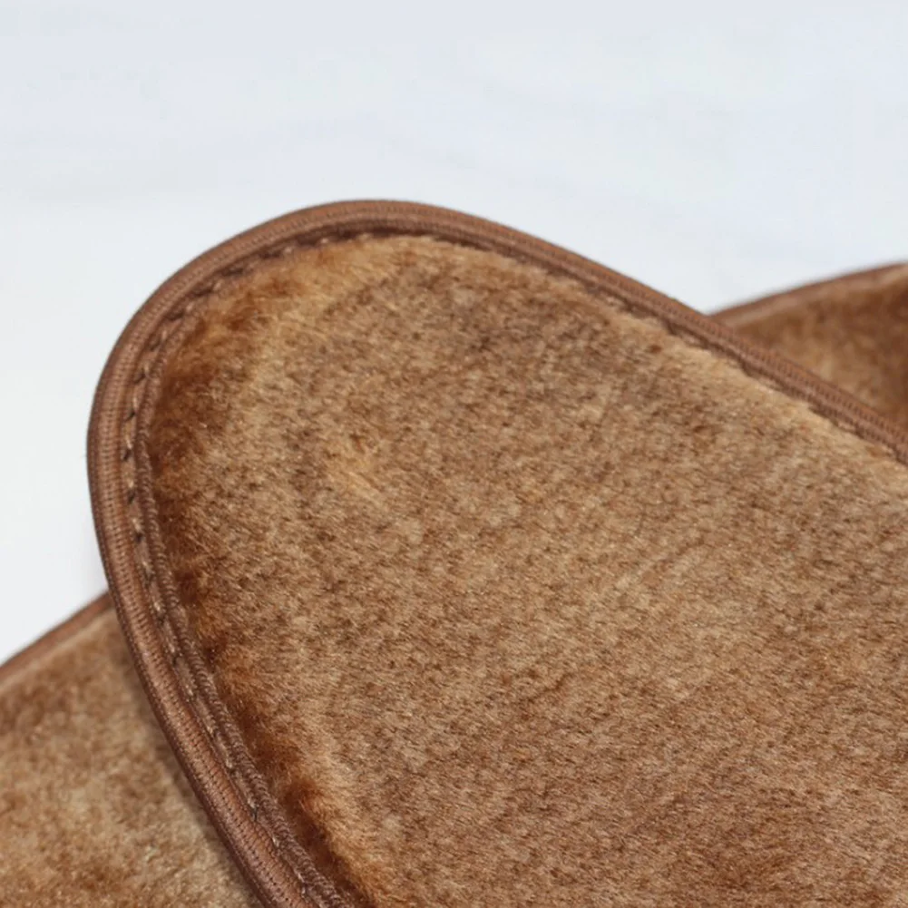 

2020 Warm Winter Thickened Wool Insoles For Women Men Unisex Fur Foot Insoles Plus Size Warm Keeping Insoles Yellow Shoe Pads