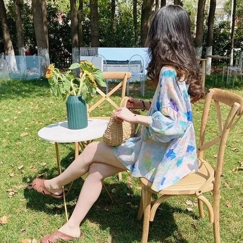 

Shirt Women Print Leisure Summer Ladies Sweet Girls Cute Vocation Loose All-match Chic Fashion Party Harajuku Ulzzang Simple Ins
