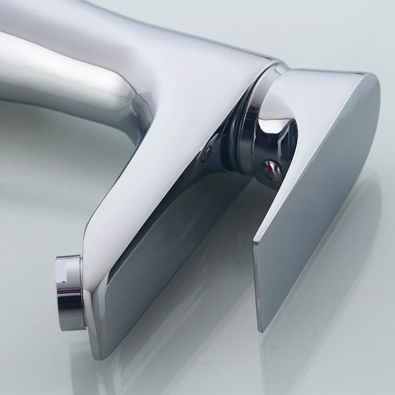 Мини стильный элегантный смеситель для ванной комнаты латунный Смеситель