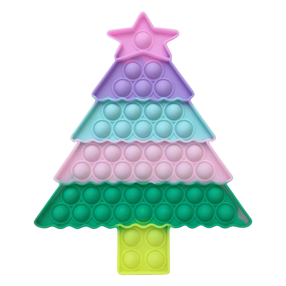 Игрушка пузырьковая сенсорная для детей и взрослых радужная силиконовая игрушка