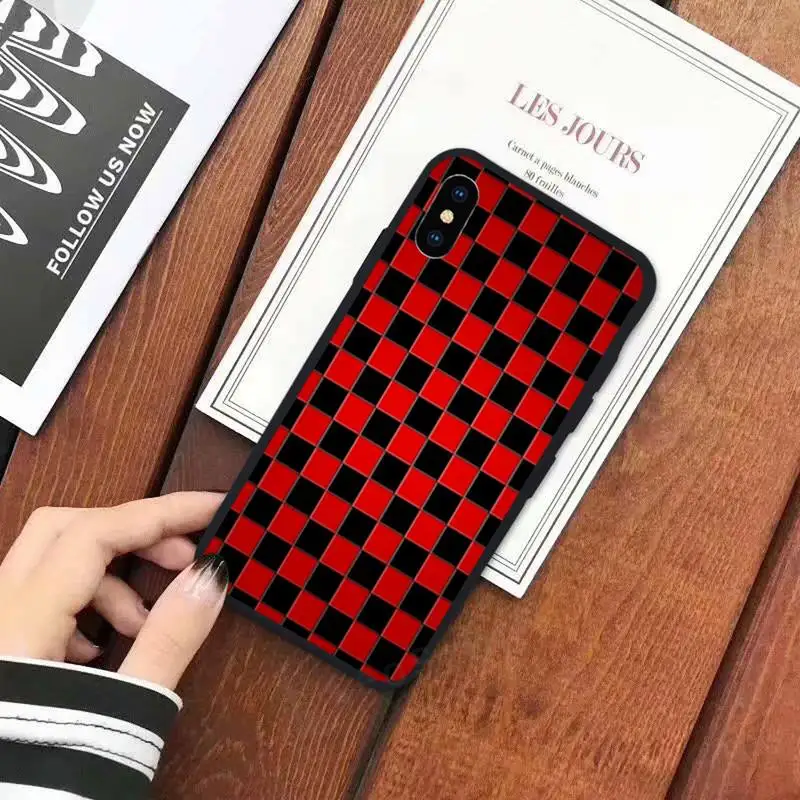 

Checkerboard Checkered color Phone Case for iPhone 11 12 mini pro XS MAX 8 7 6 6S Plus X 5S SE 2020 XR
