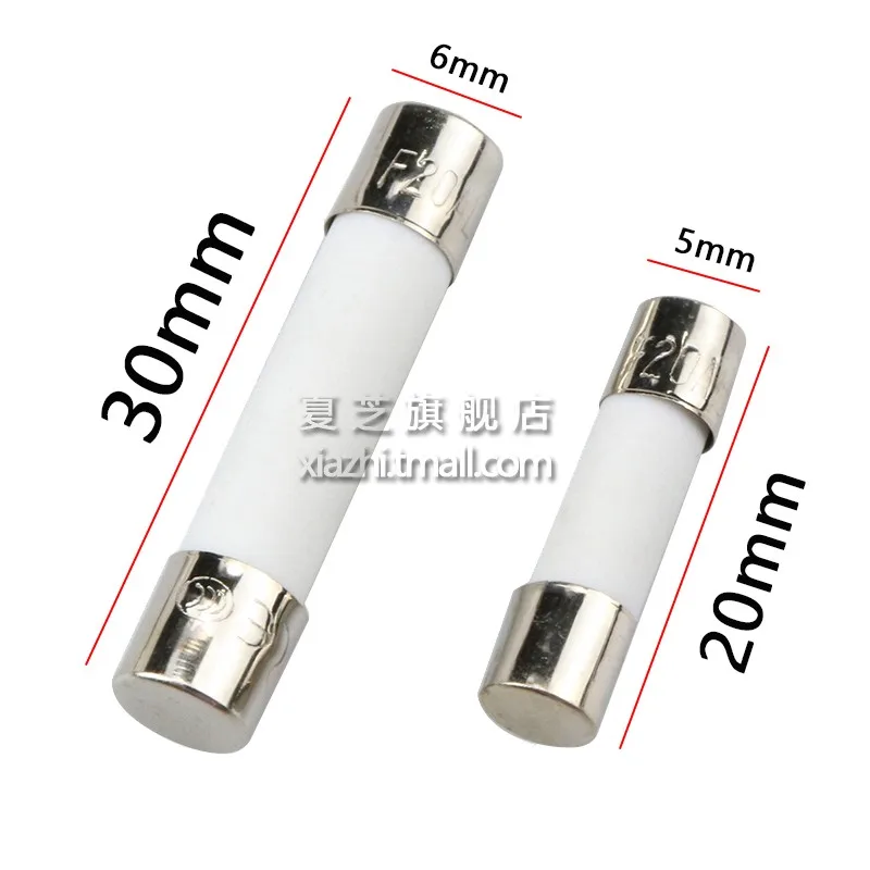 6x3 0 мм керамический быстродействующий предохранитель 6*30 250 В 1A 2A 3A 3.15A 4A 5A 6A 6.3A 10A 15A