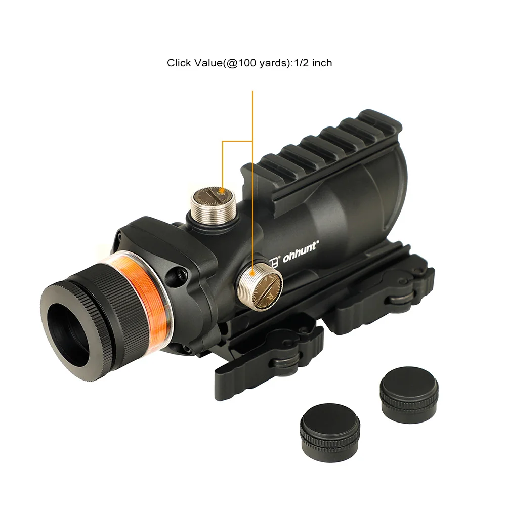 Ohhunt 4X32 прицел для винтовки зеленая волоконно-оптическая подсветка сетка с
