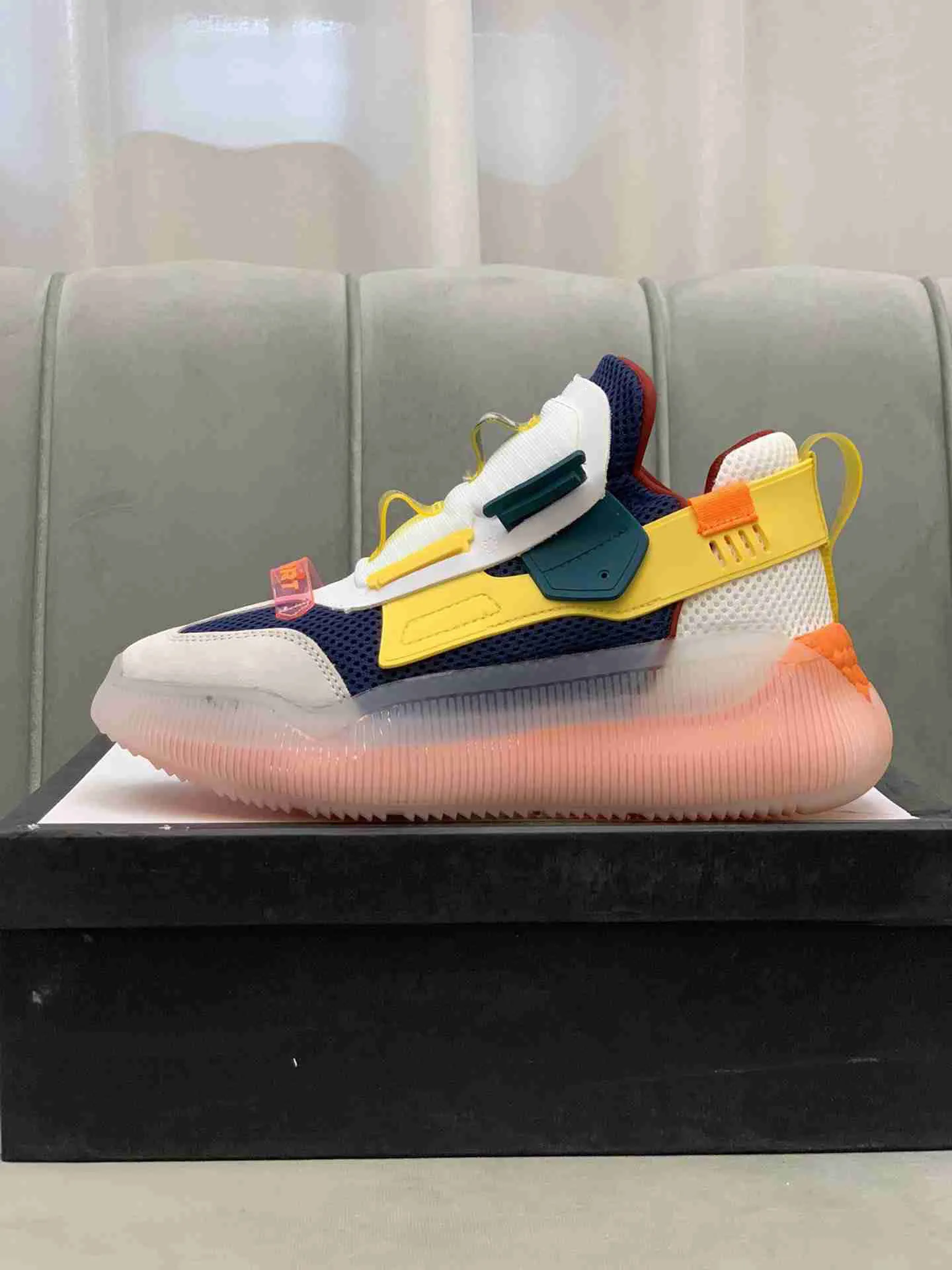 

021 Genuine Leather Fashion Leisure Shoes Men Sneakers Summer Lovers Single Sneakers Platform Sneaker