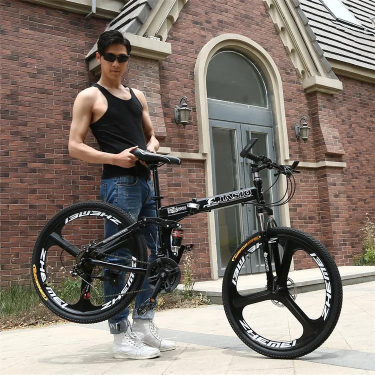 Складной горный велосипед размер колес 26 дюймов 21 скорость противоударные