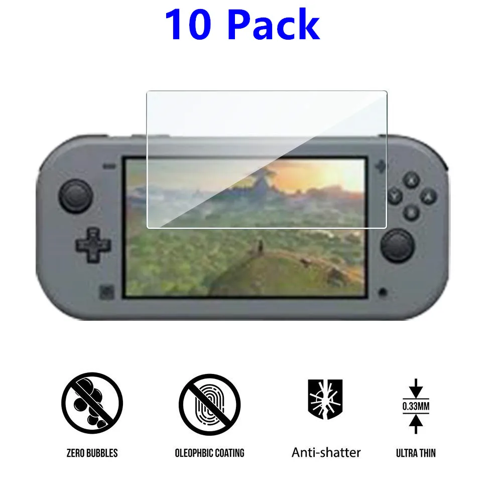 Закаленное стекло для защиты экрана Nintendo Switch Lite твердость 9H высокое разрешение