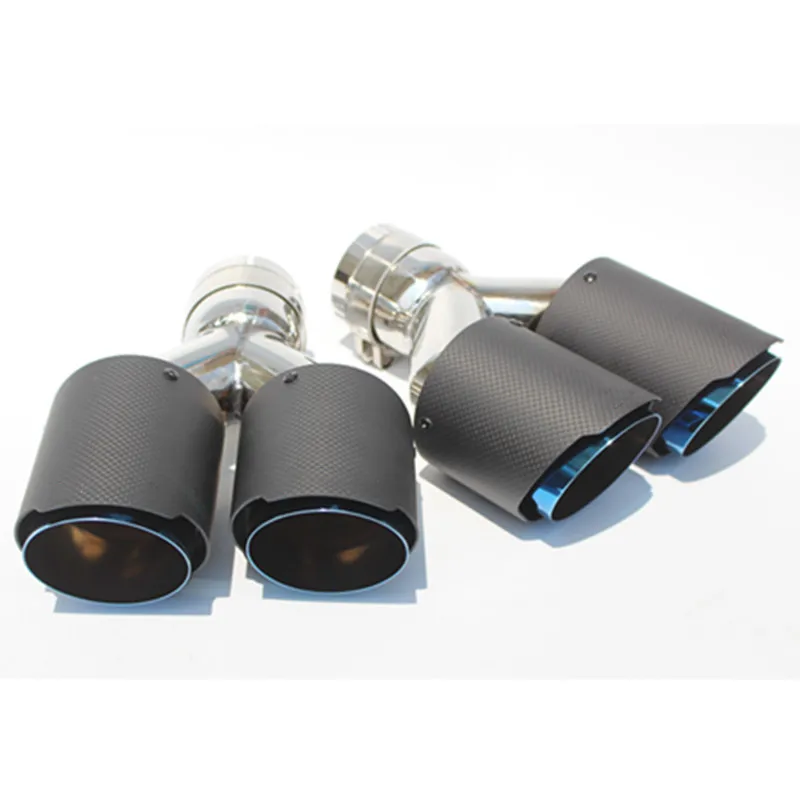 2 шт. матовый глушитель для выхлопной трубы из углеродного волокна 63 мм 89