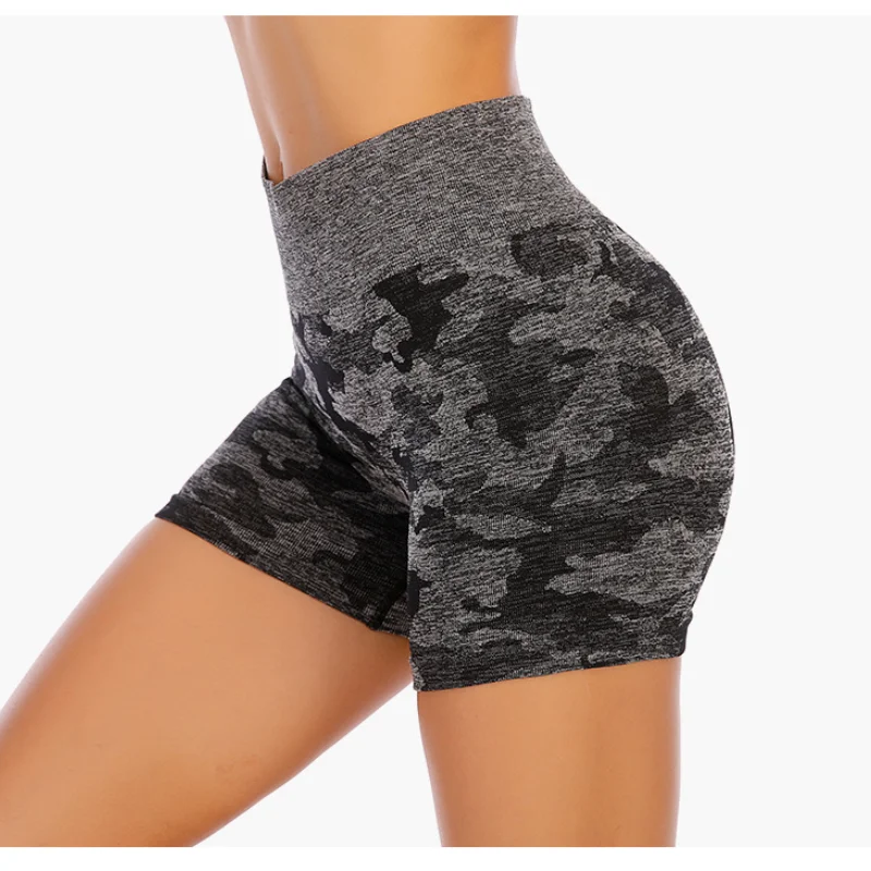 

Camouflage Yoga Shorts Women's Breathable Sexy Slim Hip Lifting Trendy Fitness Pants Gym Running Workout Sports Shorts Feminino