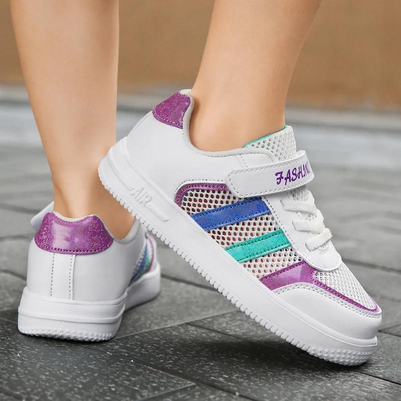 

Hot Sale Children Brand Shoes for Girls Mesh Breathable Girls Kids Casual Sneakers Rubber Walking Shoe Kids Designer Shoes Girl