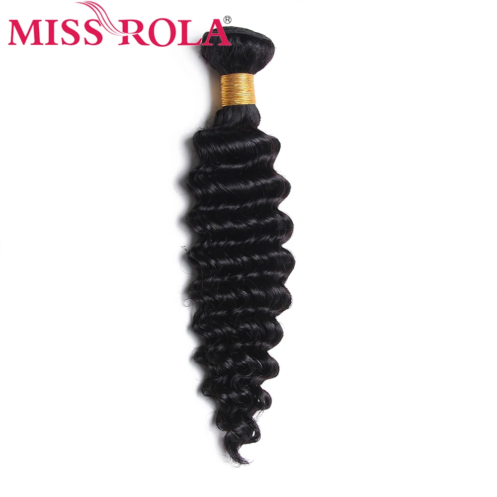 Miss Rola волосы бразильские плетение пряди глубокая волна 100% человеческие 8 26 дюймов