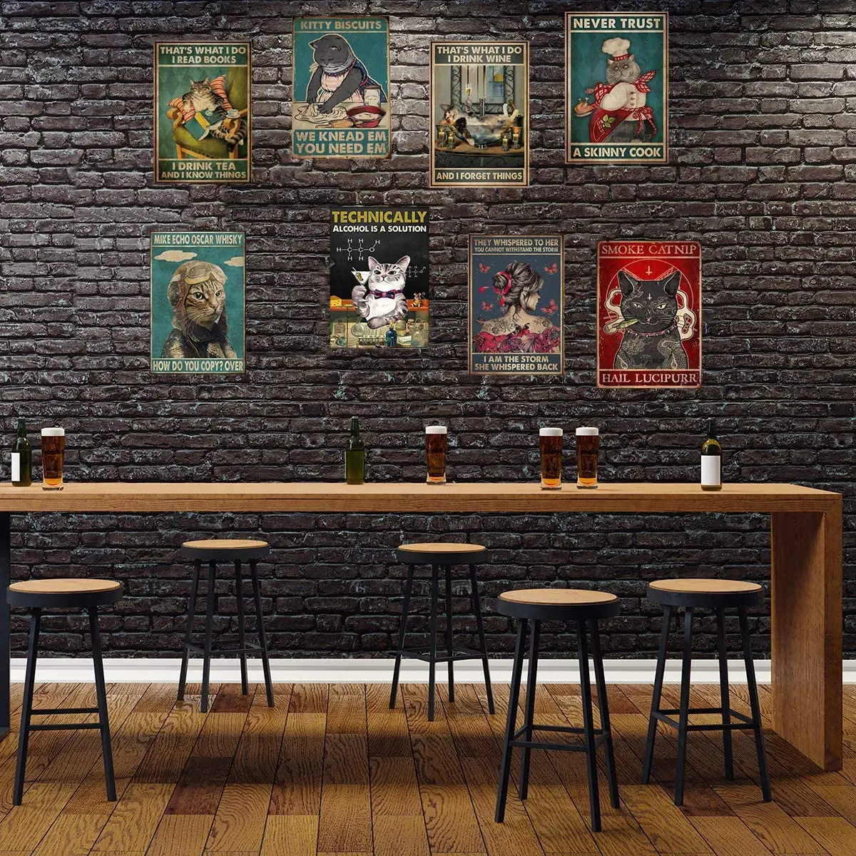 

Two Dogs With Chef Hats Metal Tin Sign Decoration Restaurant Home Kitchen Hotel Restaurant Hot Dog Decoration Plaque 12*8 Inches