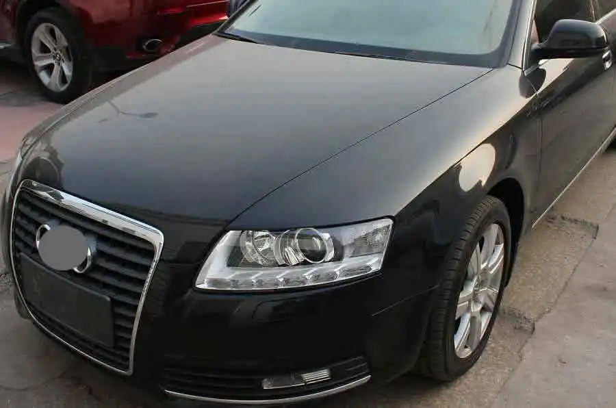 Фары Пластик крышка абажур фары Стекло оболочки для 2004 2005 2006 2007 2008 2009 2010 2011 Audi A6