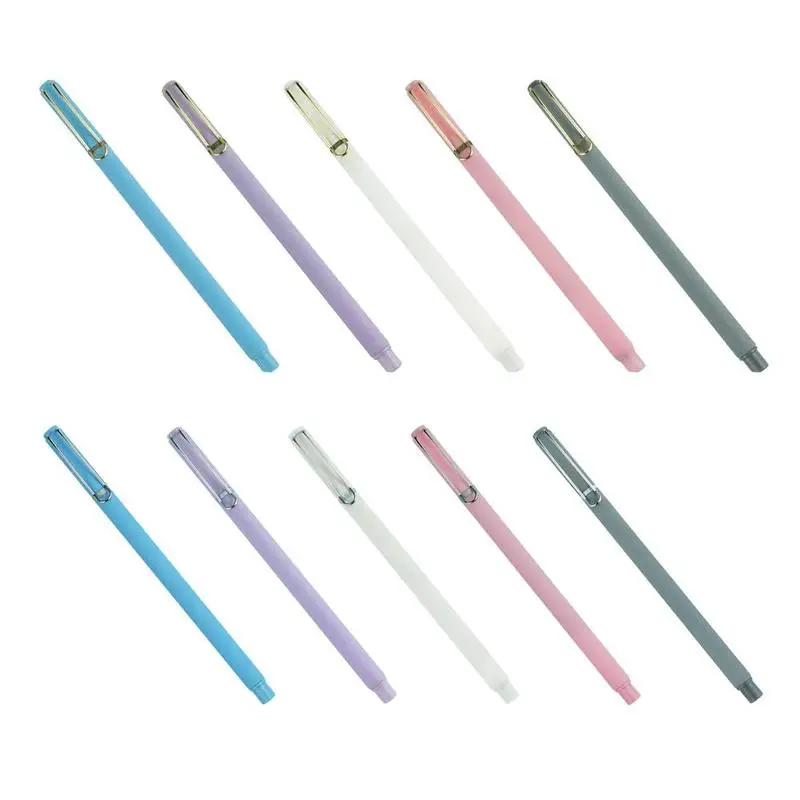 

5pcs Gel Pen Student Stationery Carbon Pen Office Signature Simple Supplies Pen Style Business Office Education Culture