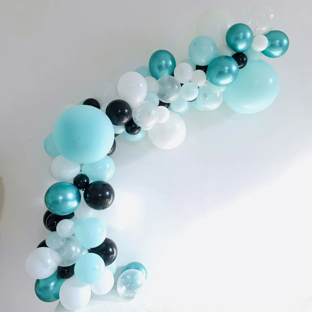 Мятно зеленого цвета металлические шары арочный Комплект Детская игрушка в