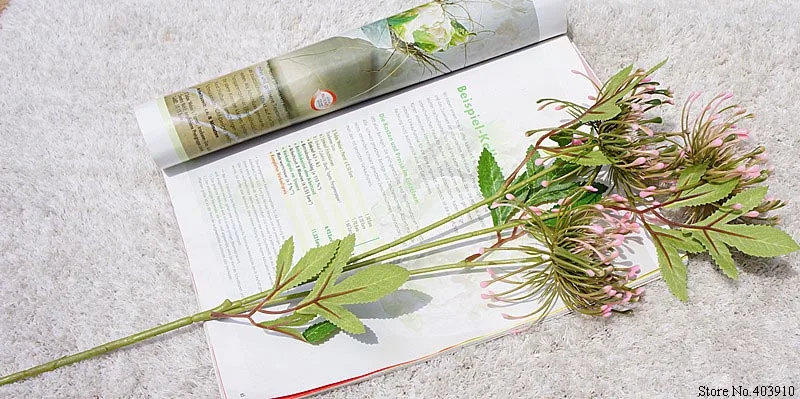 3 головки/ветка Leucospermum искусственные цветы для украшения свадьбы Искусственные цветы Пластиковые поддельные цветы Флер искусственное