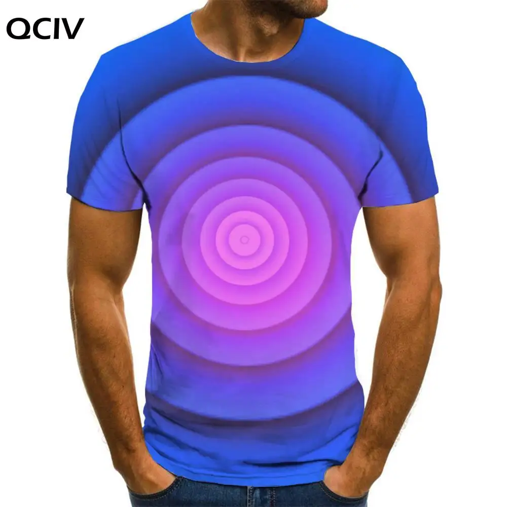 

QCIV Brand Dizziness T-shirt Men Abstraction Tshirts Casual Pattern T-shirts 3d Harajuku Shirt Print Mens Clothing summer Cool