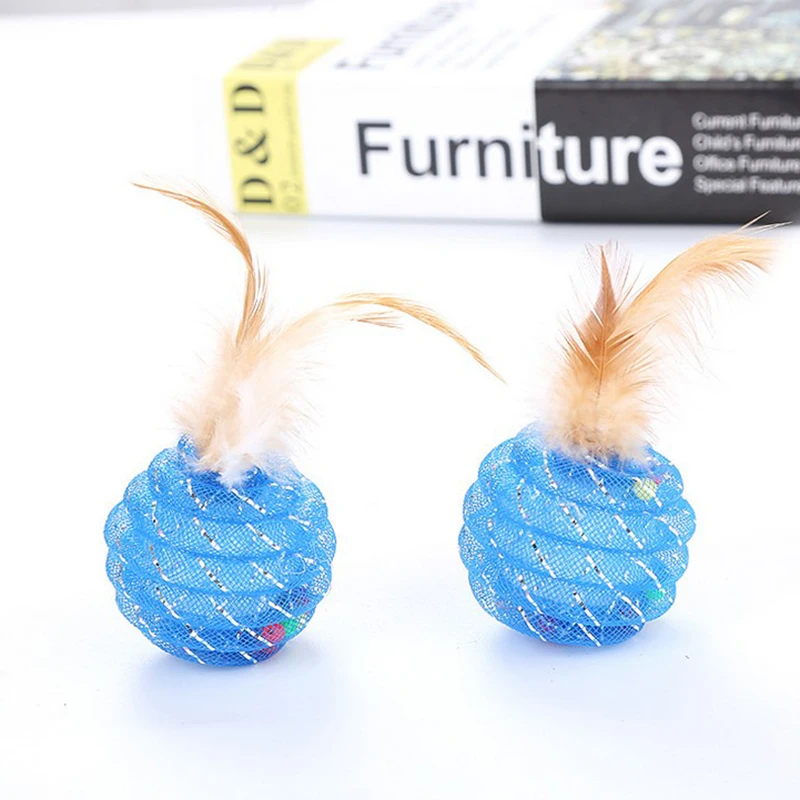 1 шт. игрушка для кошек ананас линейный мяч с перьями новинка милая домашних