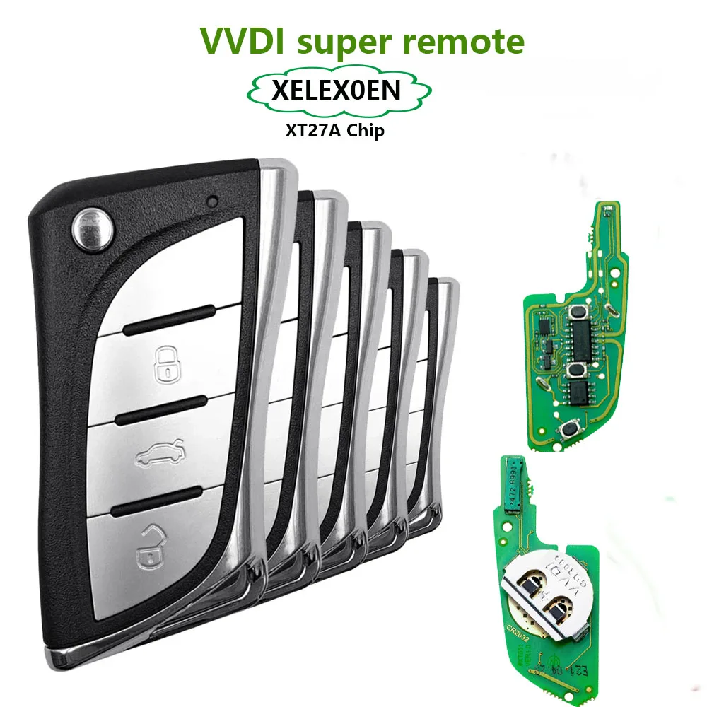 VVDI XELEX0EN XELEXOEN с чипом XT27 (с супер чипом)/XKLEX0EN (без чипа) Пульт дистанционного
