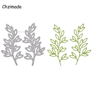 Металлические трафареты Chzimade для вырезания веток листьев, рождественские трафареты для скрапбукинга, изготовление бумажных карточек тиснение, новинка 2020