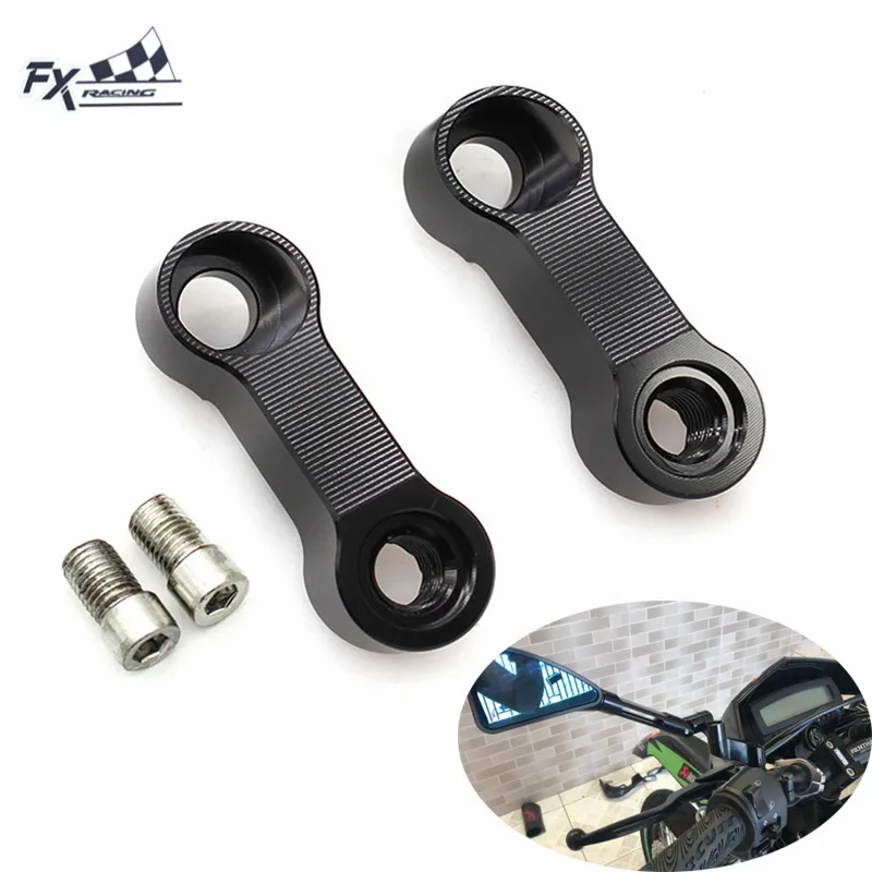 10 мм CNC мотоцикл зеркало крепление Райзер Расширитель адаптер Поддержка заднего