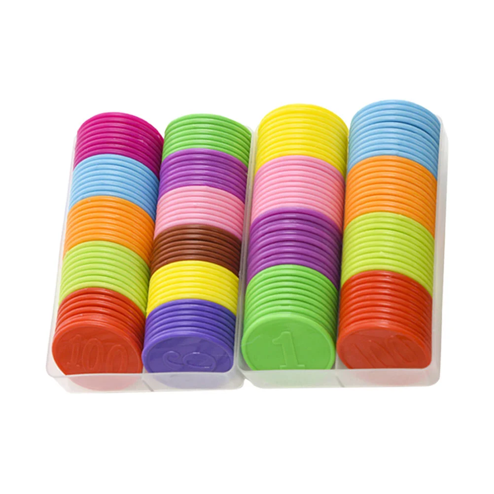 

2 коробки, игровые монеты, Пластиковые монеты, игрушки, игра маджонг, фишки, реквизит вечерние ринки