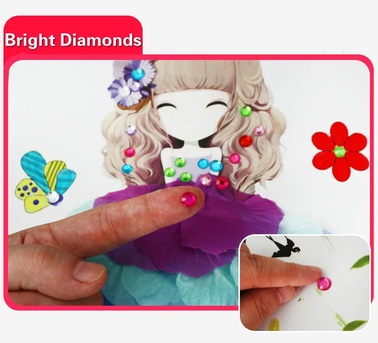 4 шт. детские наклейки с цветами для рисования | Игрушки и хобби