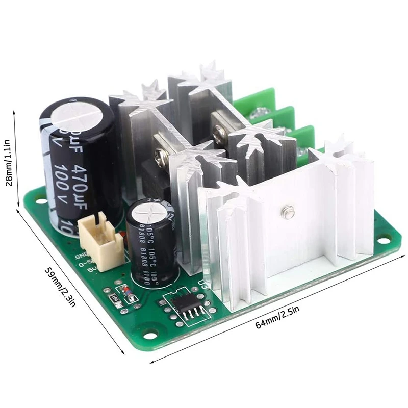 ШИМ регулятор скорости двигателя постоянного тока PLC 6V12V36V60V90V15A CCMHCN контроллер |