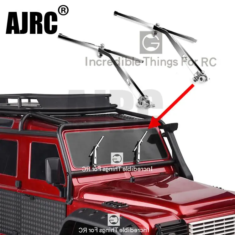 

1 pair Silver metal Windshield Wiper For 1/10 RC Tracked Vehicle TRX4 TRX-4 Defender Wiper