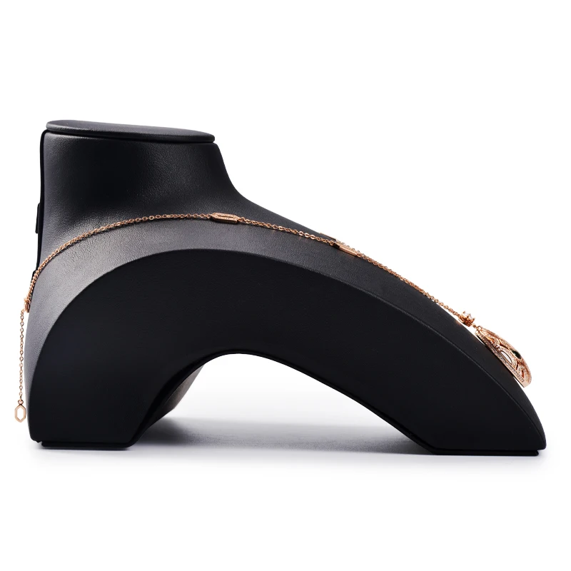 

Oirlv New Leather&Microfiber Necklace Bust Rack Necklace Display Stand Mannequin Model Pendant Holder For Jewelry Expositor Shop