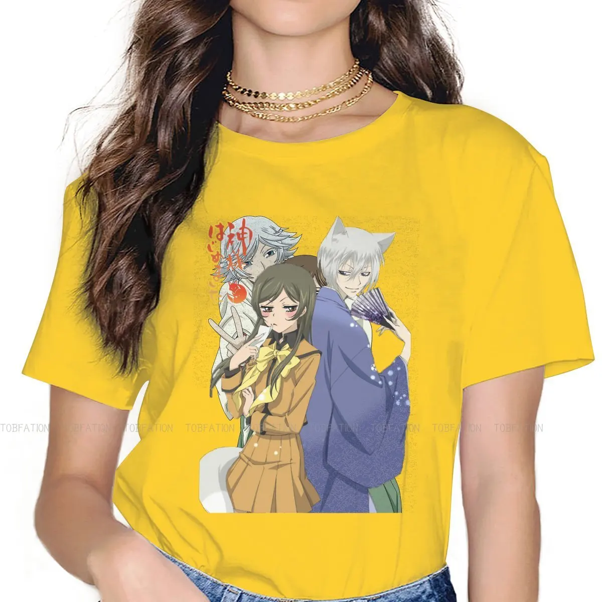 Kamisama Kiss Japanese Anime Nanami Tomoe TShirt for Woman Girl Mizuki And Mi Basic Summer Sweatshirts T Shirt High Quality