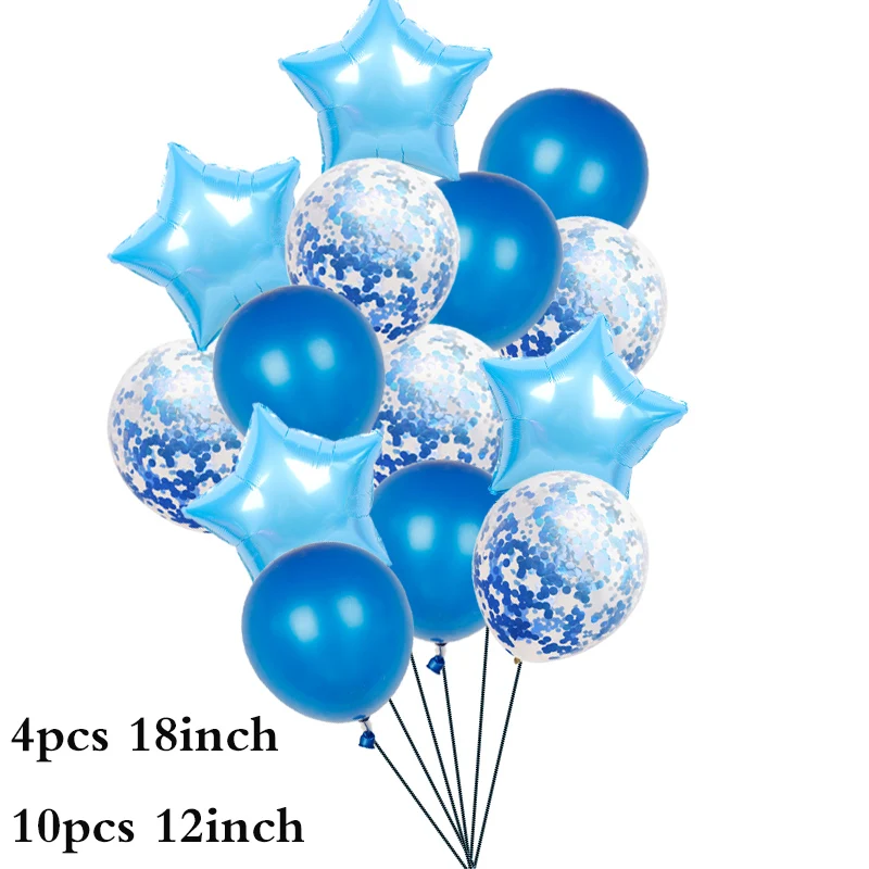 15 шт. латексные разноцветные воздушные шары с конфетти | Дом и сад