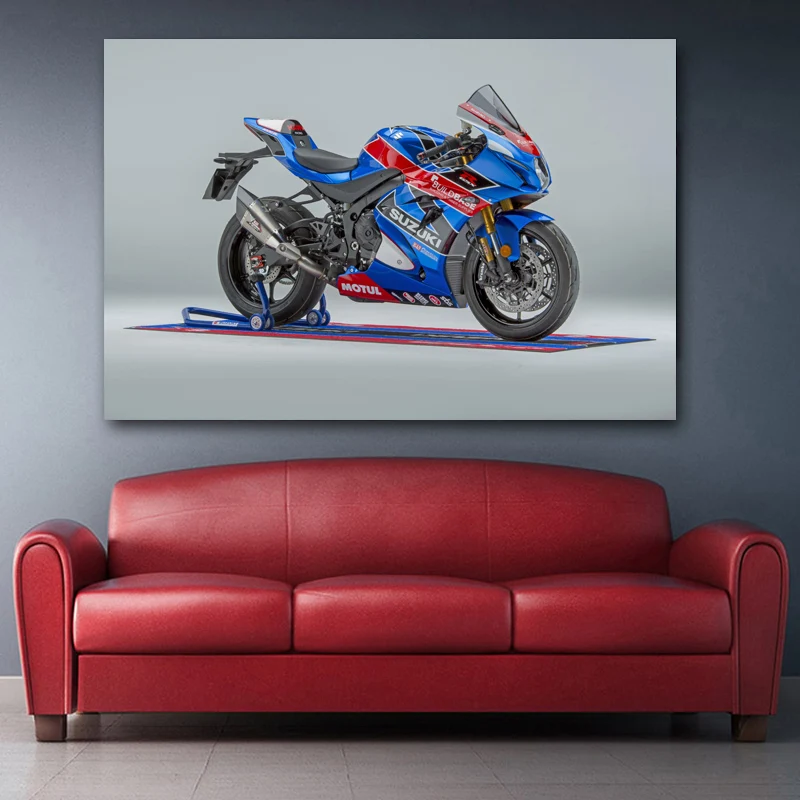 DIY картины в рамке мотоцикл Suzuki GSX-R1000R Спорт Superbike холст настенные художественные