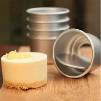3 pcs round cake mould cheesecake pan pattern alloy diy removable bottom mold template non stick baking tools bakeware cheap