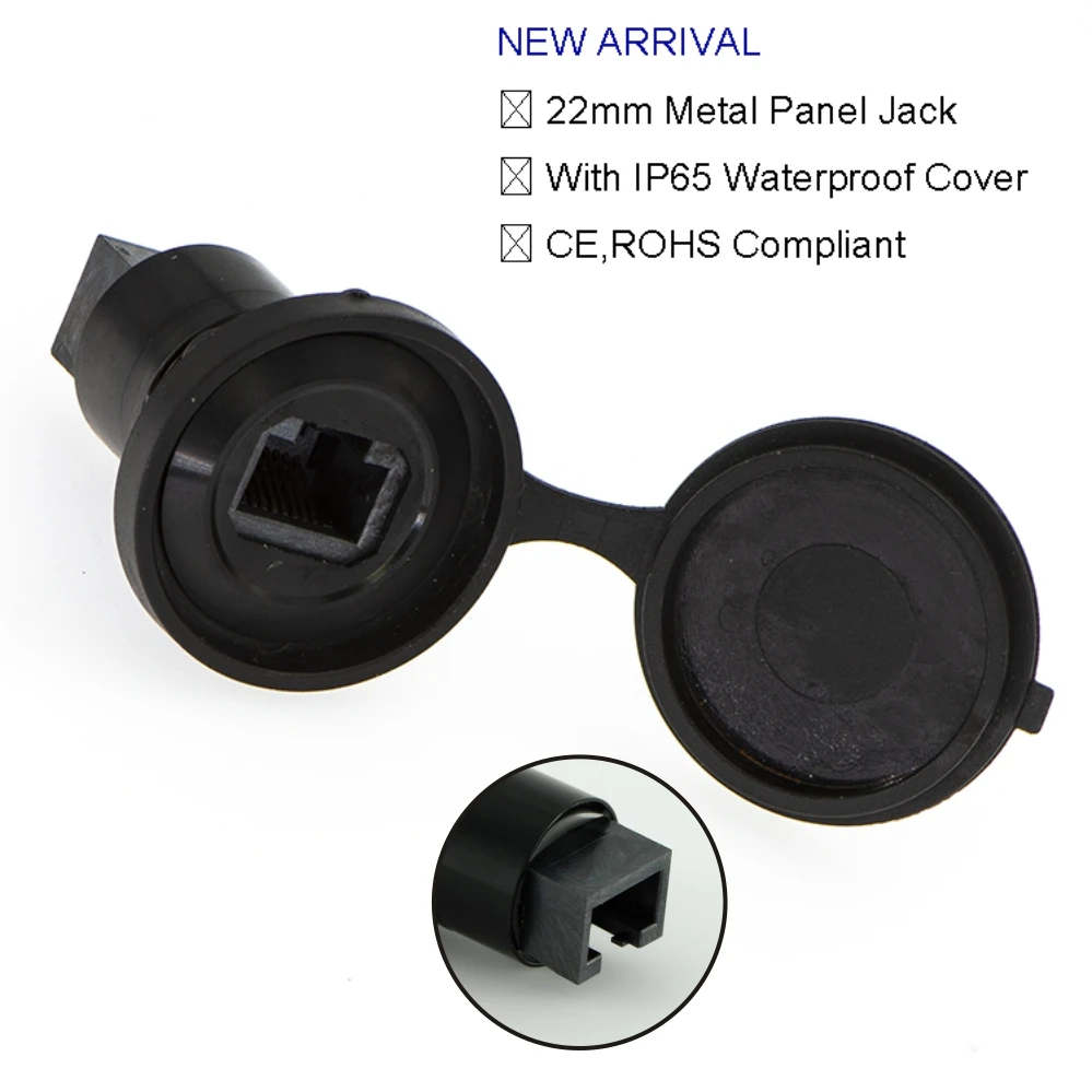 

Металлический панельный разъем RJ45 для USB-разъема, 22 мм (гнездо-гнездо A)