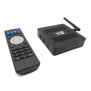 2020 New TOX1 Android- 9.0 4GB RAM- 32GB ROM WiFi Bluetooth Smart TV 4k HD- Set-Top Box Quad-Core Media Player 1000M LAN USB 3.0