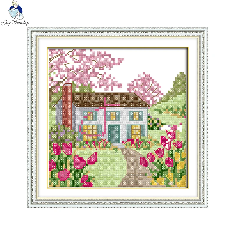 Всесезонные узоры для вышивки крестом ручной работы Набор aida распродажа